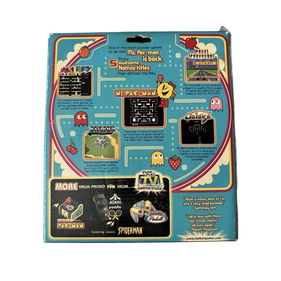 Ms. Pac-Man TV Games (TV game systems,2004) Arcade, Namco, Plug N’ Play Vintage - Picture 5 of 6